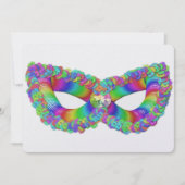 Purim Vashtis Maske Blumenkönigenkrone flach Feiertagskarte (Vorderseite)