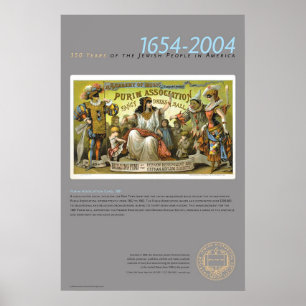 Purim Vereinigungs-Karte, 1881 Poster