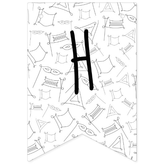 Purim Wimpelkette (Zweite Fahne)