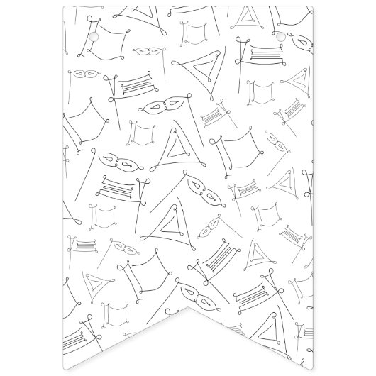 Purim Wimpelkette (Erste Fahne)