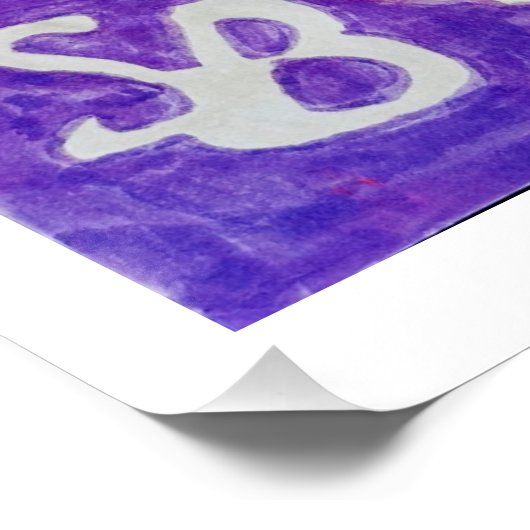 Purim Wine Art Poster (Ecke)