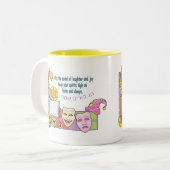 Purim Zweifarbige Tasse (Vorderseite Links)