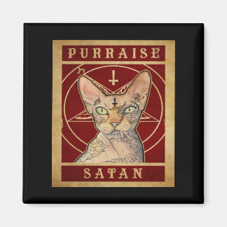 Purise Satan Sphynx Cat Magnet