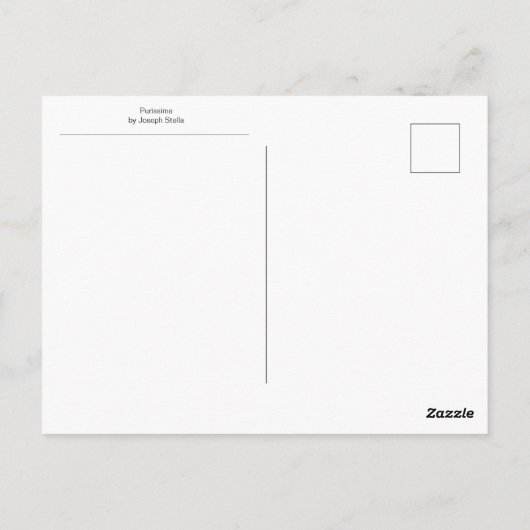 Purissima von Joseph Stella Postkarte (Rückseite)
