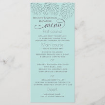 Puristisch blau mit romantischer Korallenkalligrap