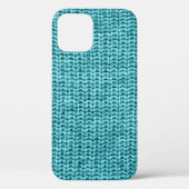Puristische blaue Textur Case-Mate iPhone Hülle (Rückseite)