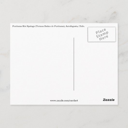 Puritamussfall Postkarte (Rückseite)