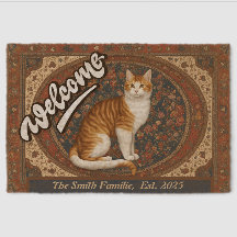 Purizig Chic Cat-Themed Coir Mat