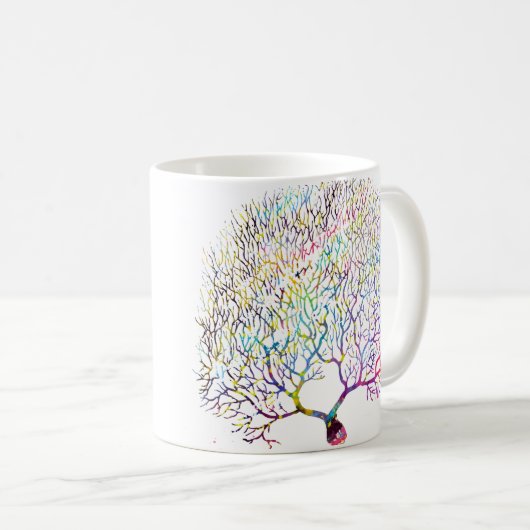 Purkinje Neuron Kaffeetasse (VorderseiteRechts)