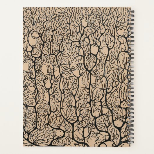 Purkinje Neuron Zeichnend - Neurologe Planer (Rückseite)