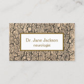 Purkinje Neuron Zeichnend - Neurologe Visitenkarte (Vorderseite)