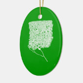 Purkinje Zelle Keramik Ornament (Links)