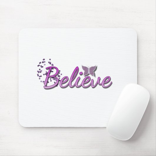 Purle glauben Schmetterlings-Glitter Mousepad (Mit Mouse)