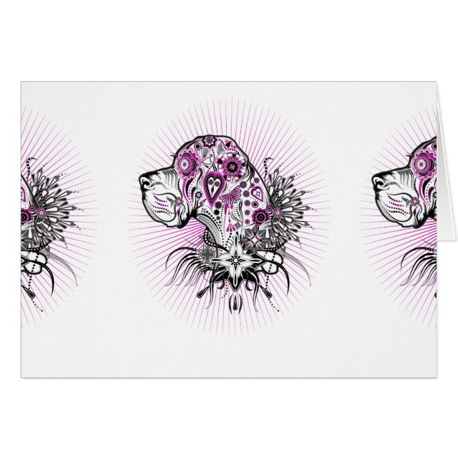 Purle Great DAne (Vorderseite (Horizontal))