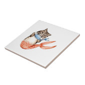 Purmaid Cat Mermaid Fliese (Seite)