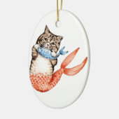 Purmaid Cat Mermaid Keramik Ornament (Links)