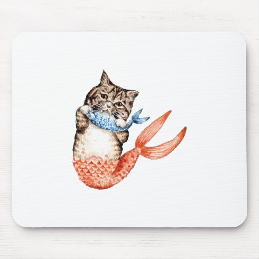 Purmaid Cat Mermaid Mousepad (Vorne)