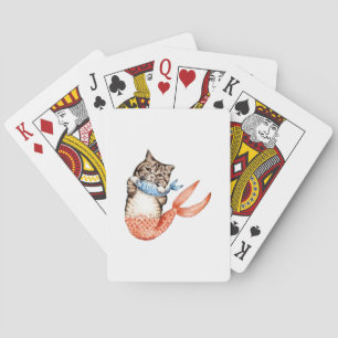 Purmaid Cat Mermaid Spielkarten