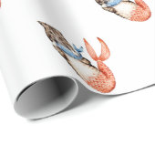 Purmaid Katzen-Meerjungfrau Geschenkpapier (Rolleneckpunkt)