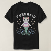 Purmaid Meerjungfrau Katze Sommer Beach Urlaub T-Shirt (Design vorne)
