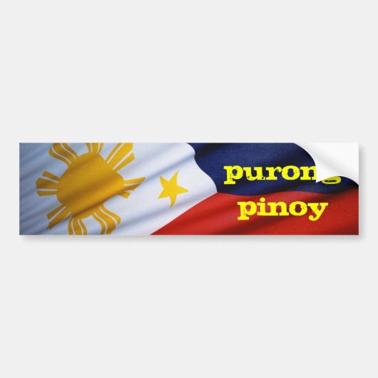 purong pinoy Autoaufkleber (Vorne)