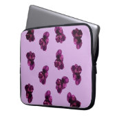 Purp;e Amethysts Neoprenschlauch 15" Laptopschutzhülle (Vorderseite Links)