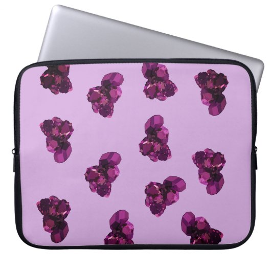 Purp;e Amethysts Neoprenschlauch 15" Laptopschutzhülle (Vorderseite)