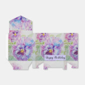 Purp Pansy Floral Blume Tee Party Gewürztopf Geschenkschachtel (Ungefaltet)