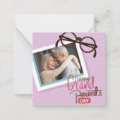 PURPEL HAPPY GRANDELENTS TAG MITTEILUNGSKARTE (Vorderseite)