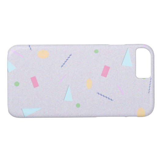 Purpl 80er Geo Print Phone Case (Rückseite (Horizontal))