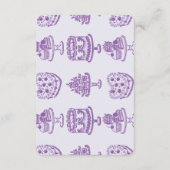 Purpl Bow Retro Herz Coquette Kuchen Details Beila Begleitkarte (Rückseite)