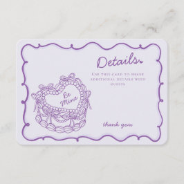 Purpl Bow Retro Herz Coquette Kuchen Details Beila Begleitkarte