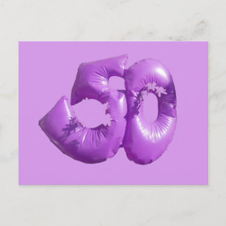 Purple 50 Customizable DIY Holiday Postcard Feiertagspostkarte