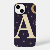 "Purple A Letter Phone Case – Cute Starry Design,  iPhone Hülle (Rückseite)