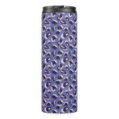 Purple Abstract Animal Print Thermosbecher (Rückseite)