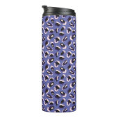 Purple Abstract Animal Print Thermosbecher (Nach rechts gedreht)