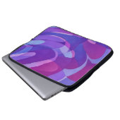 Purple Abstract Art Watercolor Style Laptop Cover (Vorne Knopf)