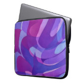 Purple Abstract Art Watercolor Style Laptop Cover (Vorderseite Links)