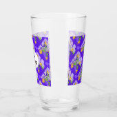 Purple abstract conceptual art glas (Links)