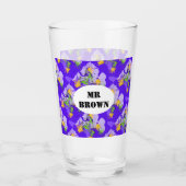 Purple abstract conceptual art glas (Vorderseite)