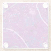 Purple Abstract Dreamscape Glasuntersetzer (Rückseite)