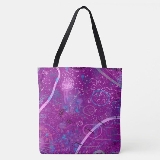 Purple Abstract Dreamscape  Tasche (Vorderseite)