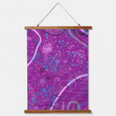 Purple Abstract Dreamscape  Wandteppich Mit Holzrahmen (Vorderseite)