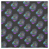 Purple abstract Floral Fabric Stoff (Muster)