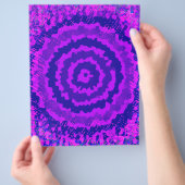 Purple Abstract Flower Bulk Scrapbook Paper Pages Flyer (Hand)