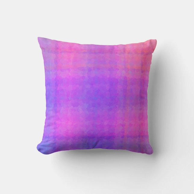 Purple Abstract Mosaic Seamless Pattern Kissen (Vorderseite)