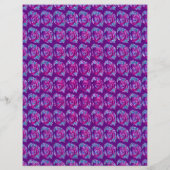 Purple Abstract Roses Bulk Scrapbook Paper Pages Flyer (Hinten)