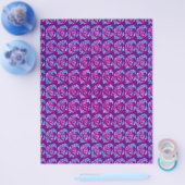 Purple Abstract Roses Bulk Scrapbook Paper Pages Flyer (Einzeln)