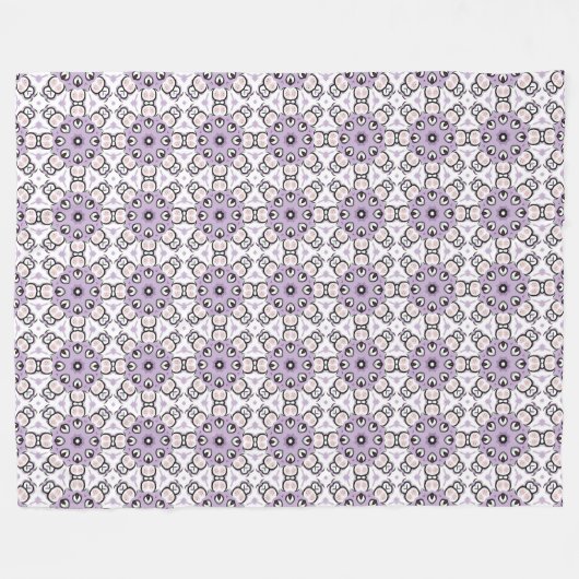 Purple and black geometric pattern fleecedecke (Vorderseite (Horizontal))