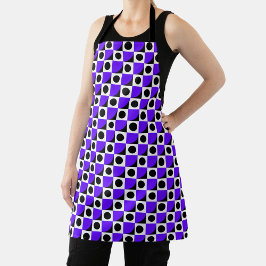 purple and black geometric pattern  schürze